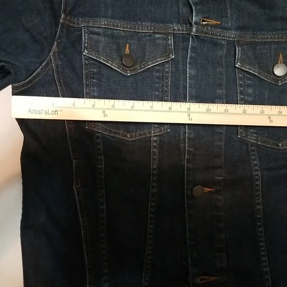 J Brand Denim Trucker Jean Jacket New Indigo Darkas Washed Blue - NWT - Picture 7 of 8